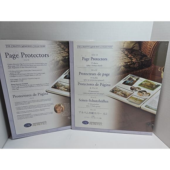 The Creative Memories Collection 12x12 Page Protectors Lot Set of 2 (32 Total) - Picture 1 of 4